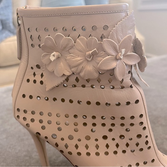 Valentino Peep Toe Stiletto Ankle Boots - Picture 8 of 11
